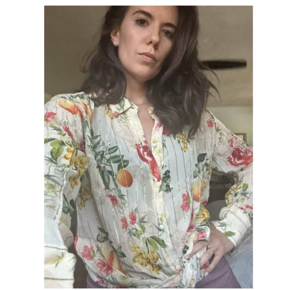 Rococo Sand *NEW* Mediterranean Fruit Summer Blouse